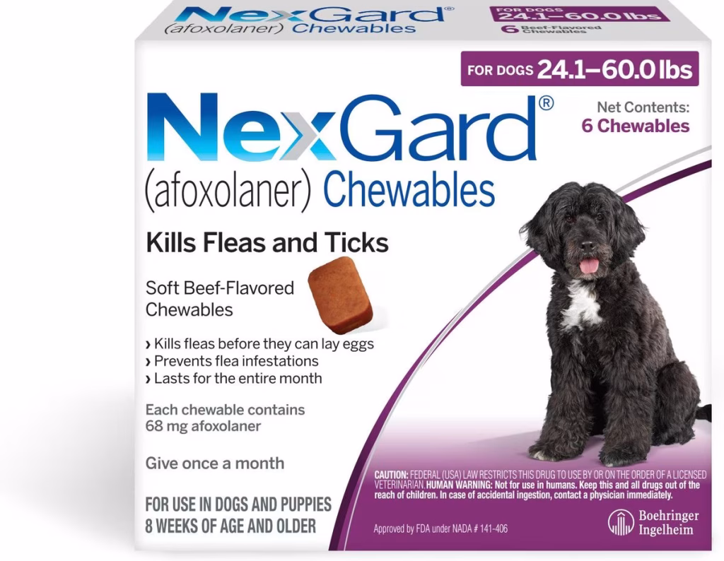 Best flea and tick prevention chewables for dogs. 