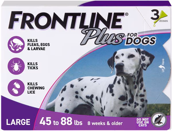 Frontline Plus for dogs. 